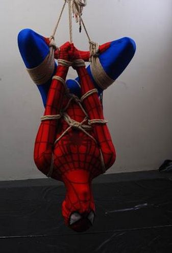 spiderman bondage