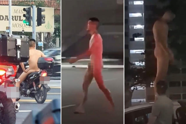 Best of Naked men on public
