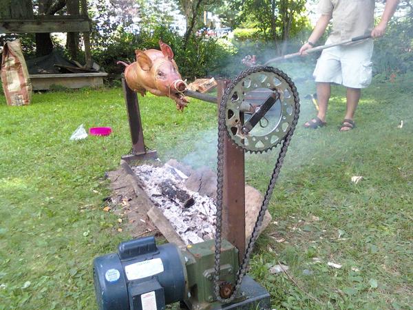 homemade spitroast