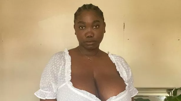 huge breasts hanging