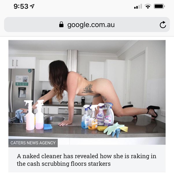 charlene castro recommends Naked House Cleaner
