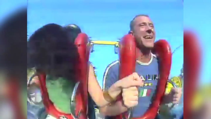 Best of Tits come out on slingshot ride
