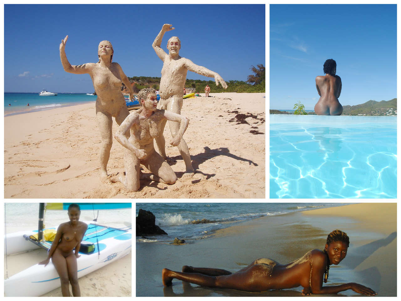 carlton rodrigues add naked at a beach photo