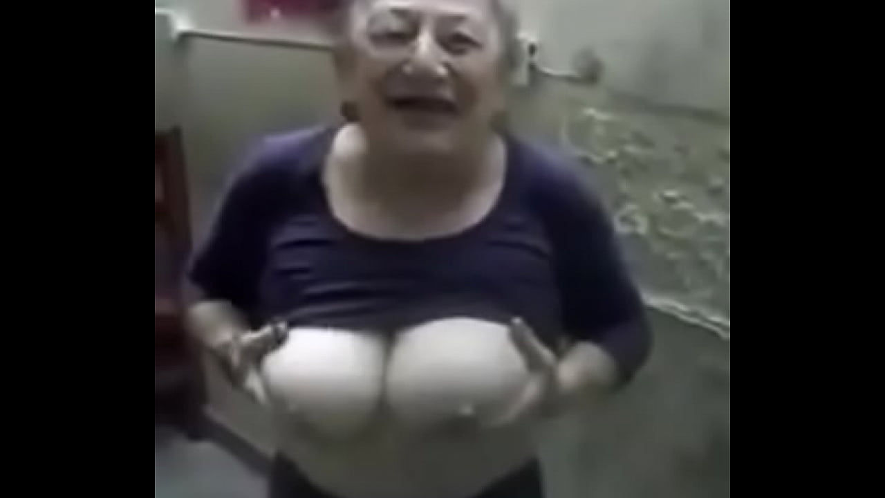grandma shows tits