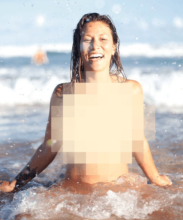 naked beach porn video