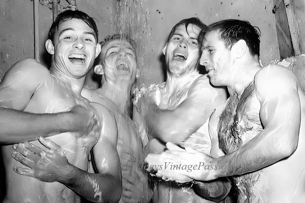 men group shower