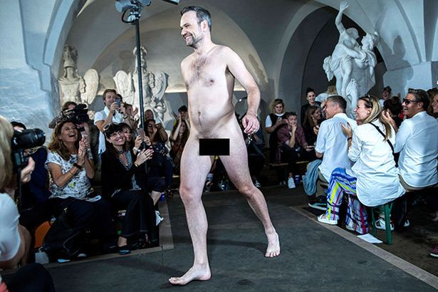 andre rene recommends naked in fashion show pic