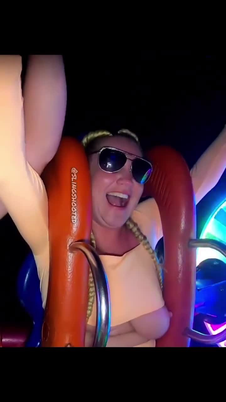 allan leyva recommends tits come out on slingshot ride pic