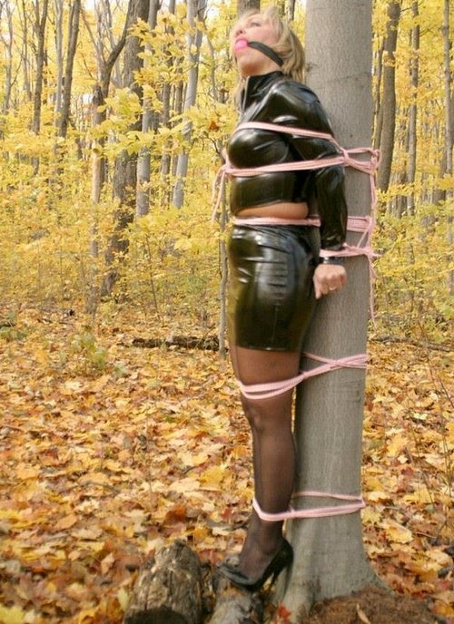 Tree Bondage tits italian